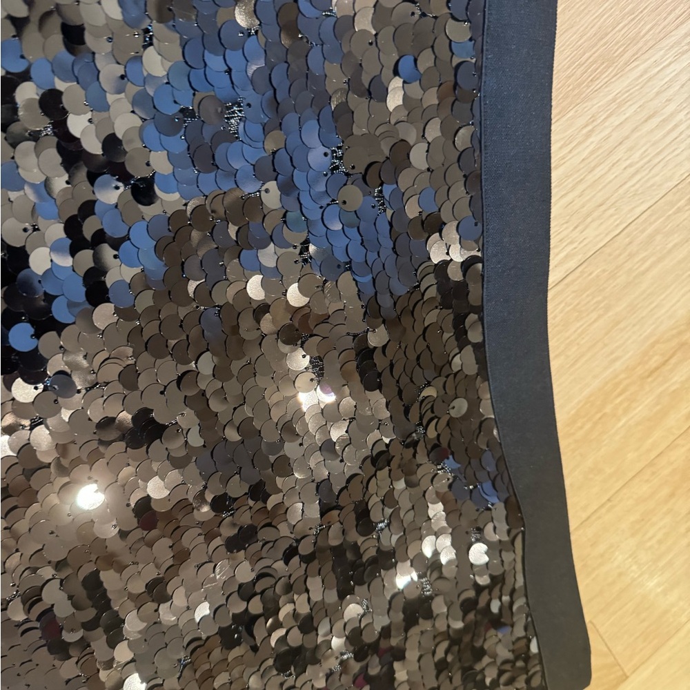 Black sequin skirt